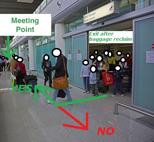 Meeting Point at Catania Airport
